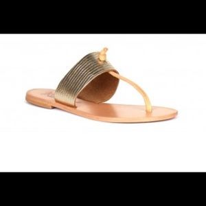 Joie gold metallic sandals